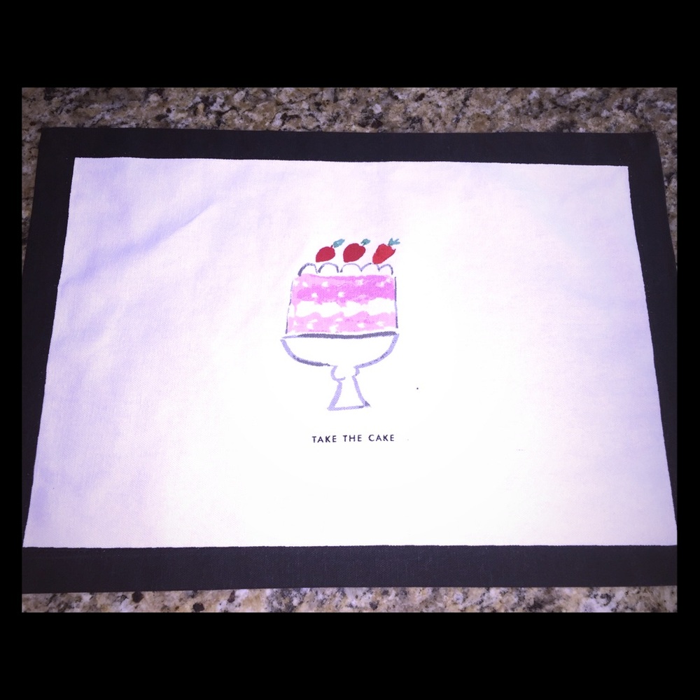 Kate spade cake placemats